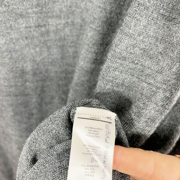 Smartwool Men's Gray Quarter Zip Pullover Sweater Merino Wool - Size XL - Picture 5 of 9